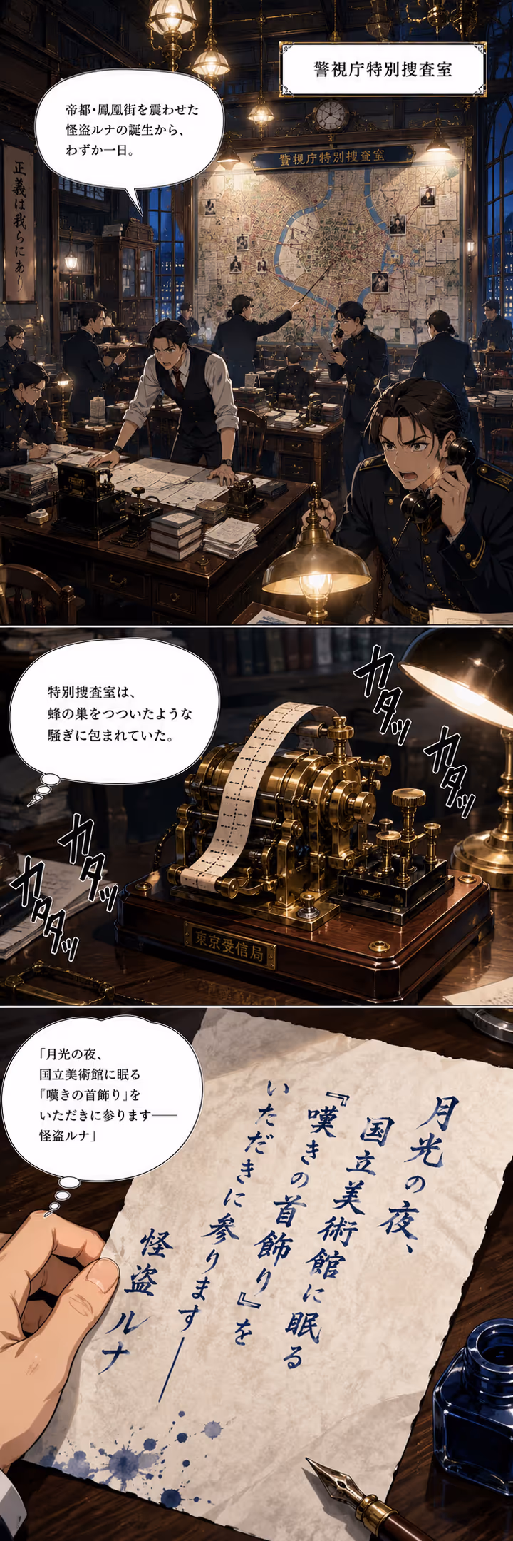 月下の怪盗姫と盲目の探偵紳士 - Comic - Trang 1 | Romance