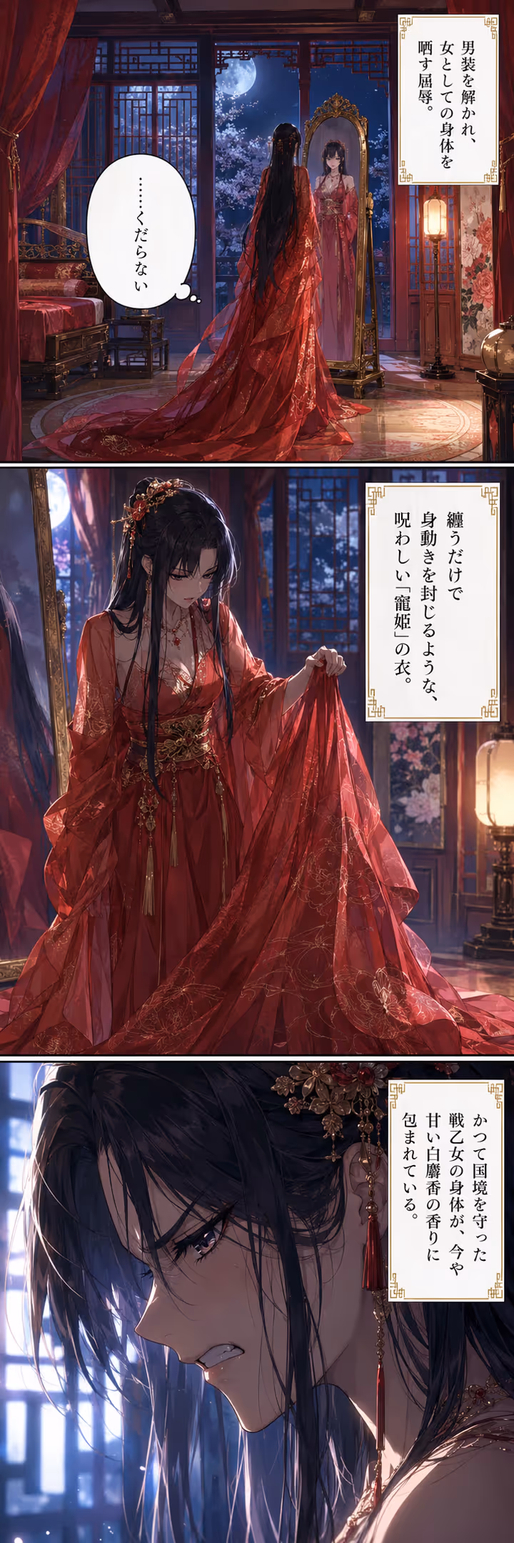 戦乙女は後宮に囚われる 〜蒼狼の将、執愛の檻に堕つ〜 - Comic - Trang 1 | Romance