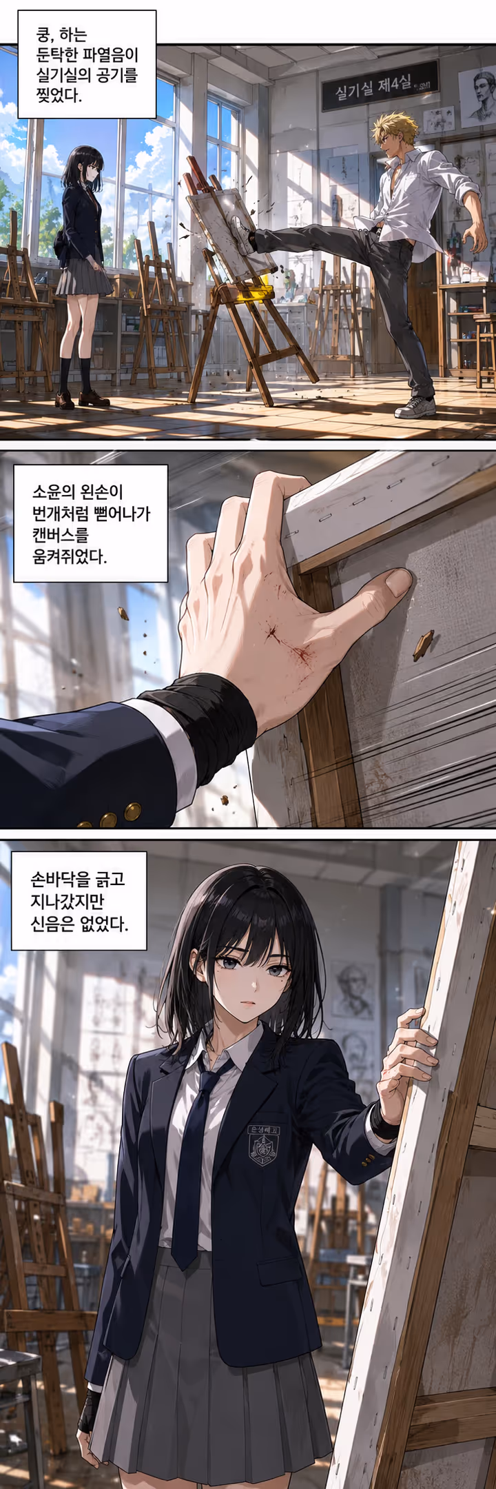 가짜 천재의 캔버스 - Comic - Trang 1 | School Life