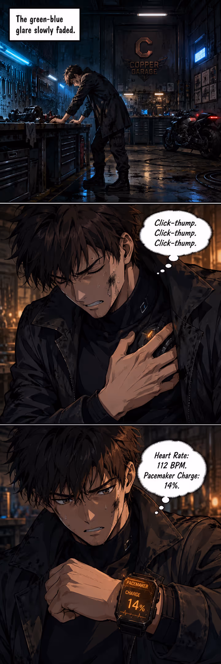 The Pacemaker Protocol - Comic - Trang 1 | Cyberpunk