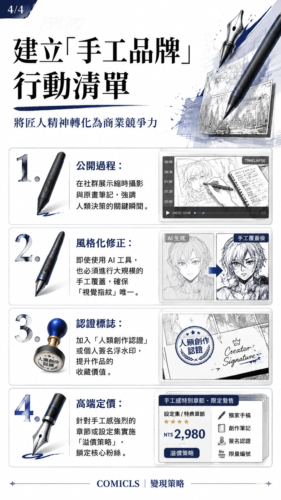 建立「手工品牌」行動清單