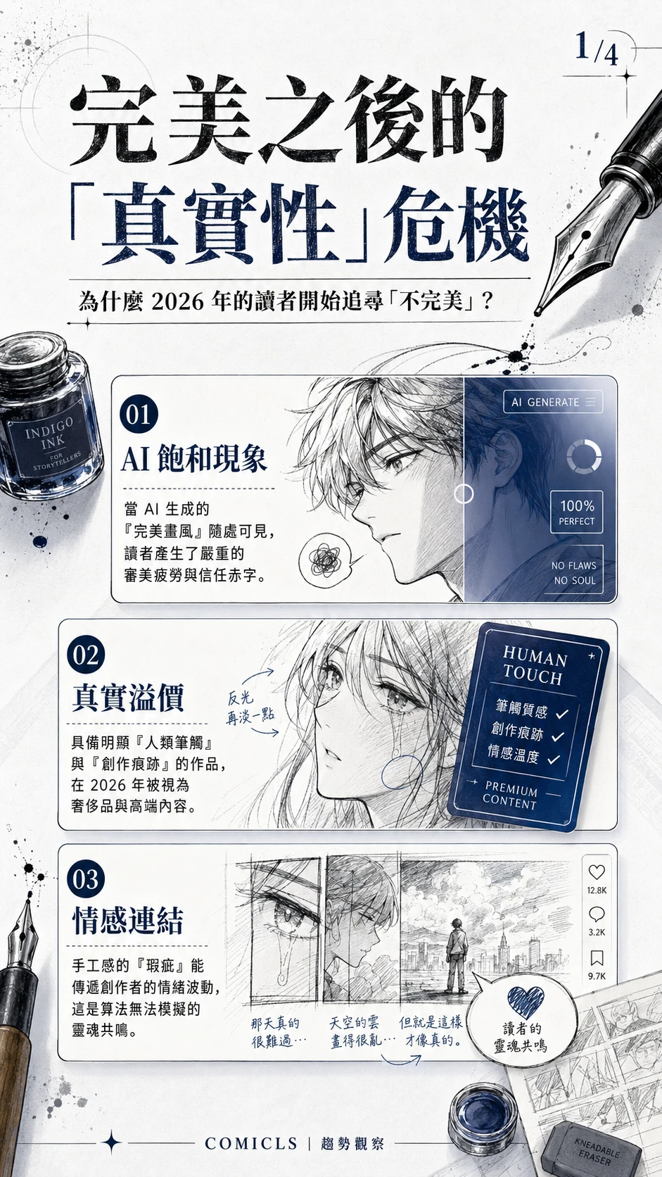 2026 條漫「手工感」美學復興：解析 AI 飽和時代下的內容「真實溢價」