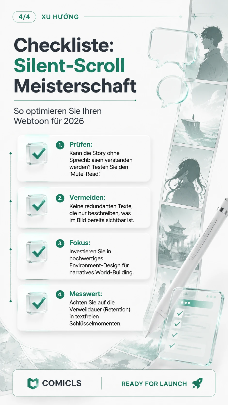 Checkliste: Silent-Scroll Meisterschaft