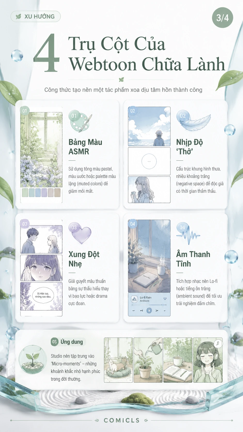 4 Trụ Cột Của Webtoon Chữa Lành