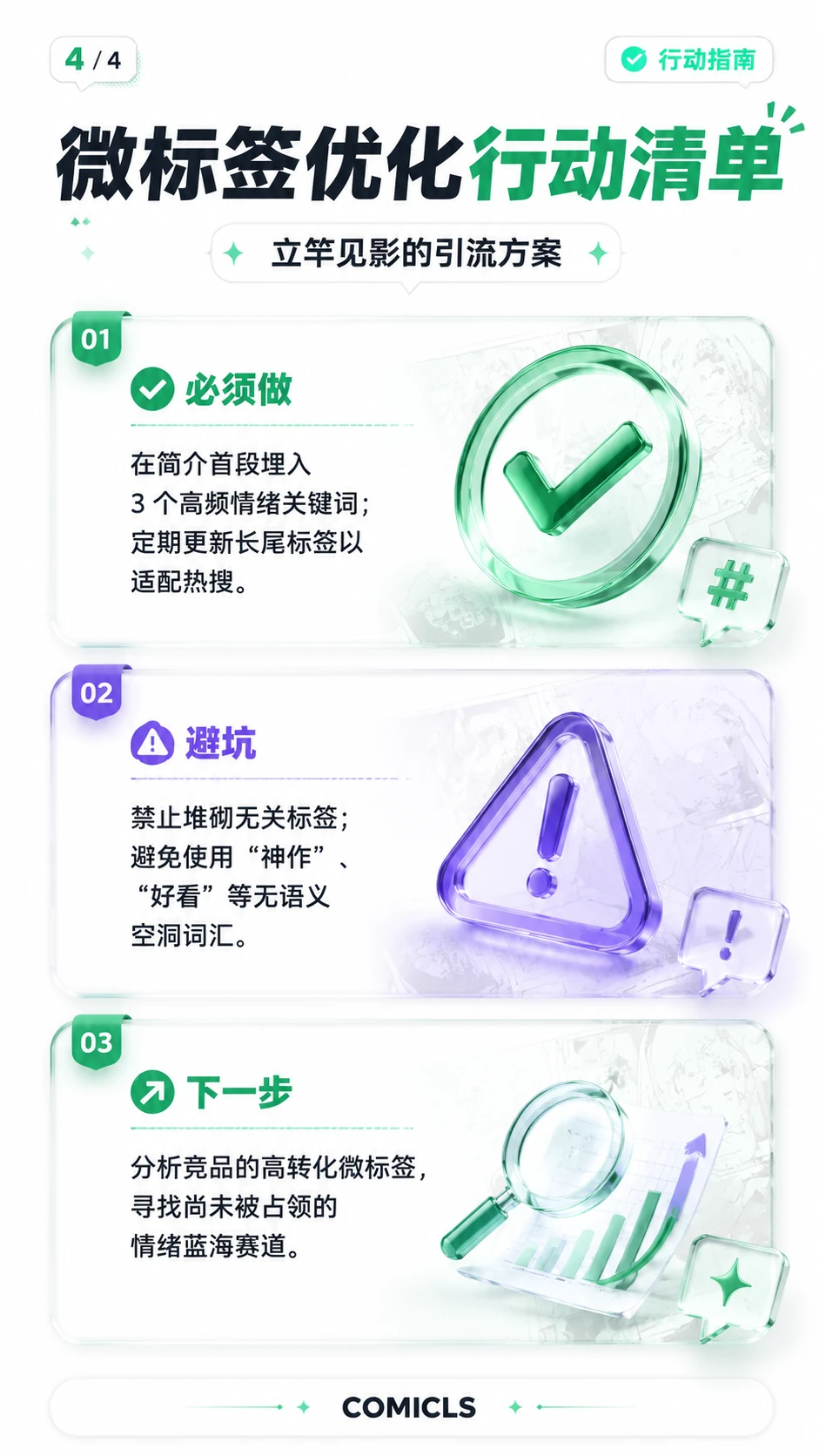 微标签优化行动清单