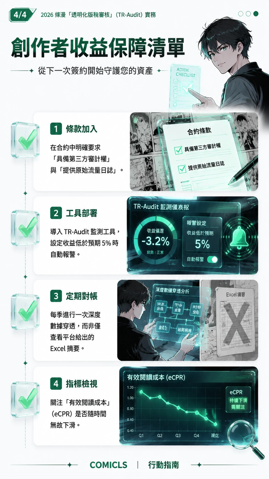 創作者收益保障清單