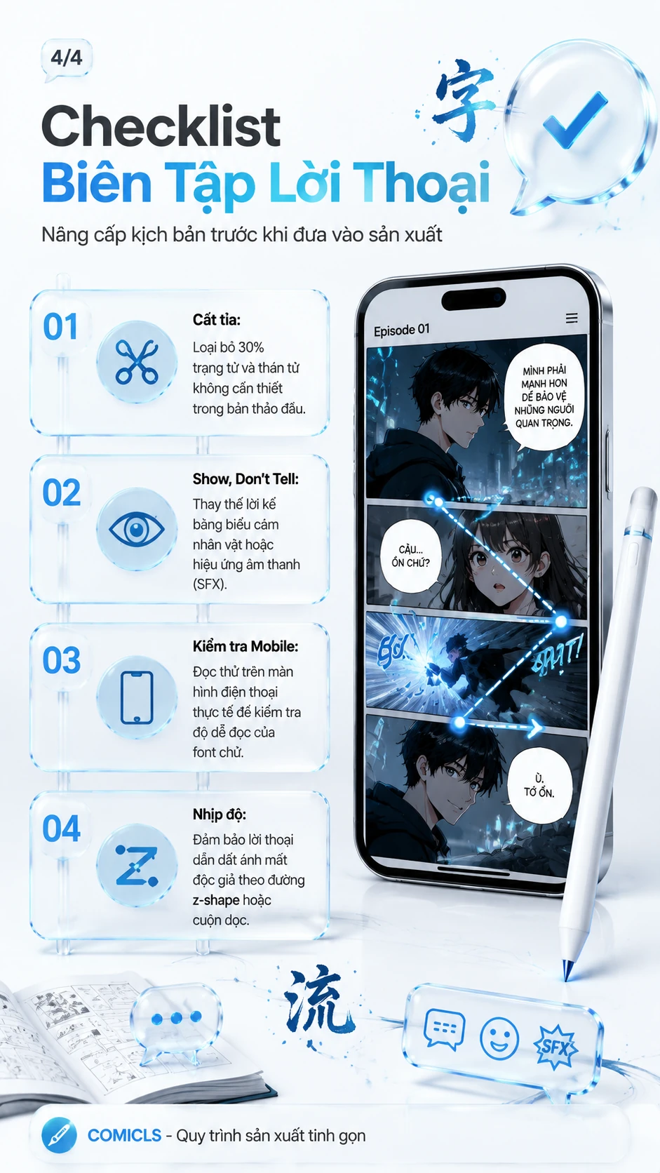 Checklist Biên Tập Lời Thoại