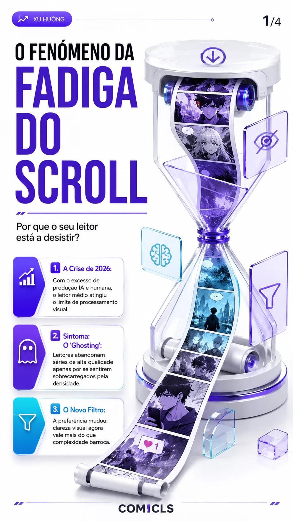 Fadiga do Scroll: Como Desenhar para a Atenção Exausta em 2026