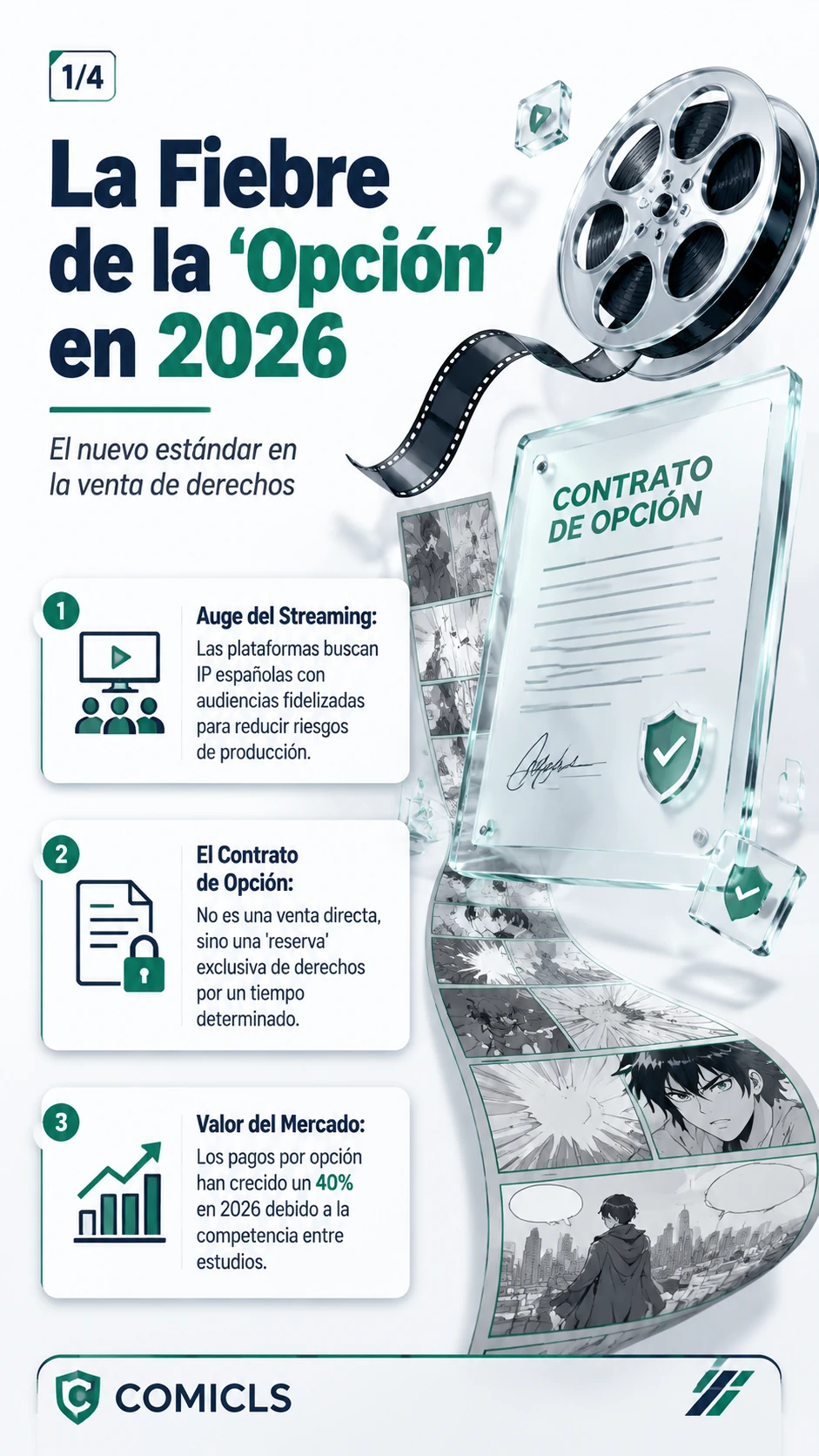 Contratos de Opción 2026: Blindaje para la Adaptación de Cómics