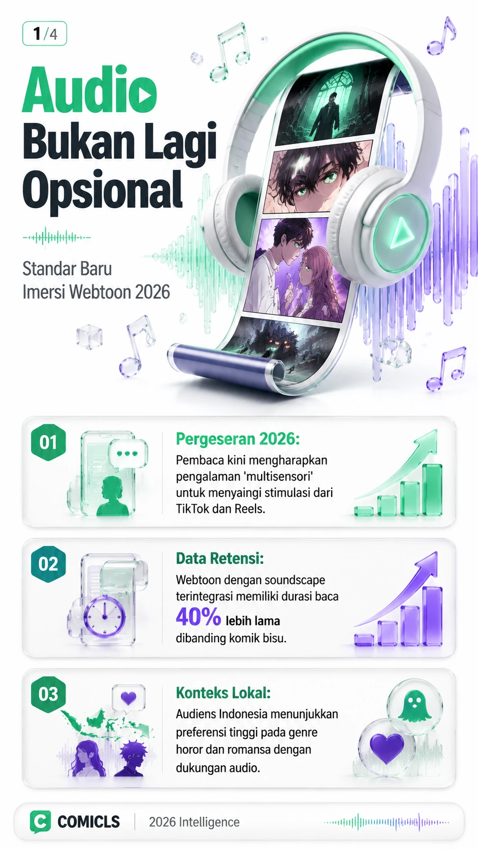 Imersi Audio Webtoon 2026: Strategi Soundscape untuk Retensi