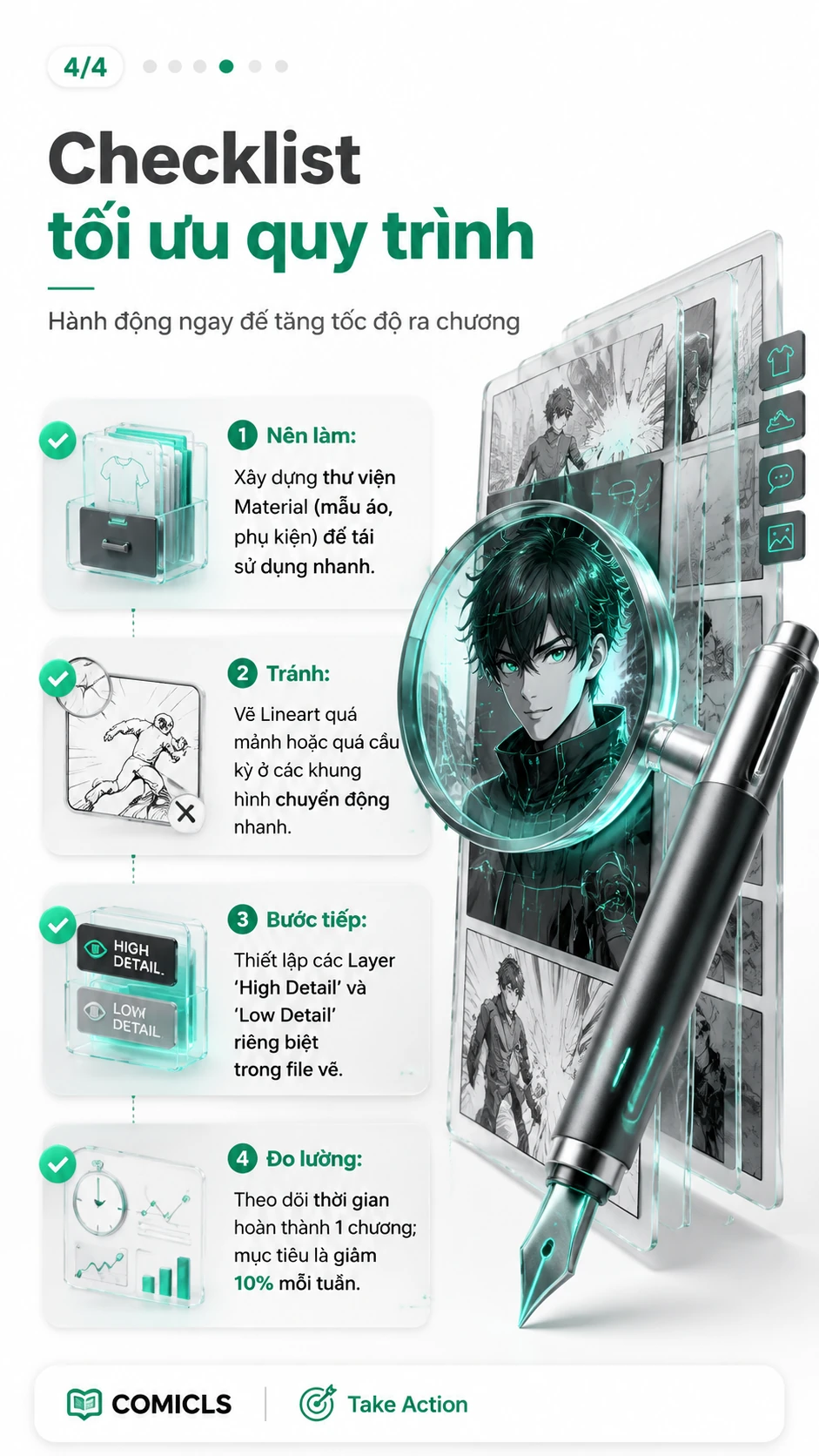 Checklist tối ưu quy trình