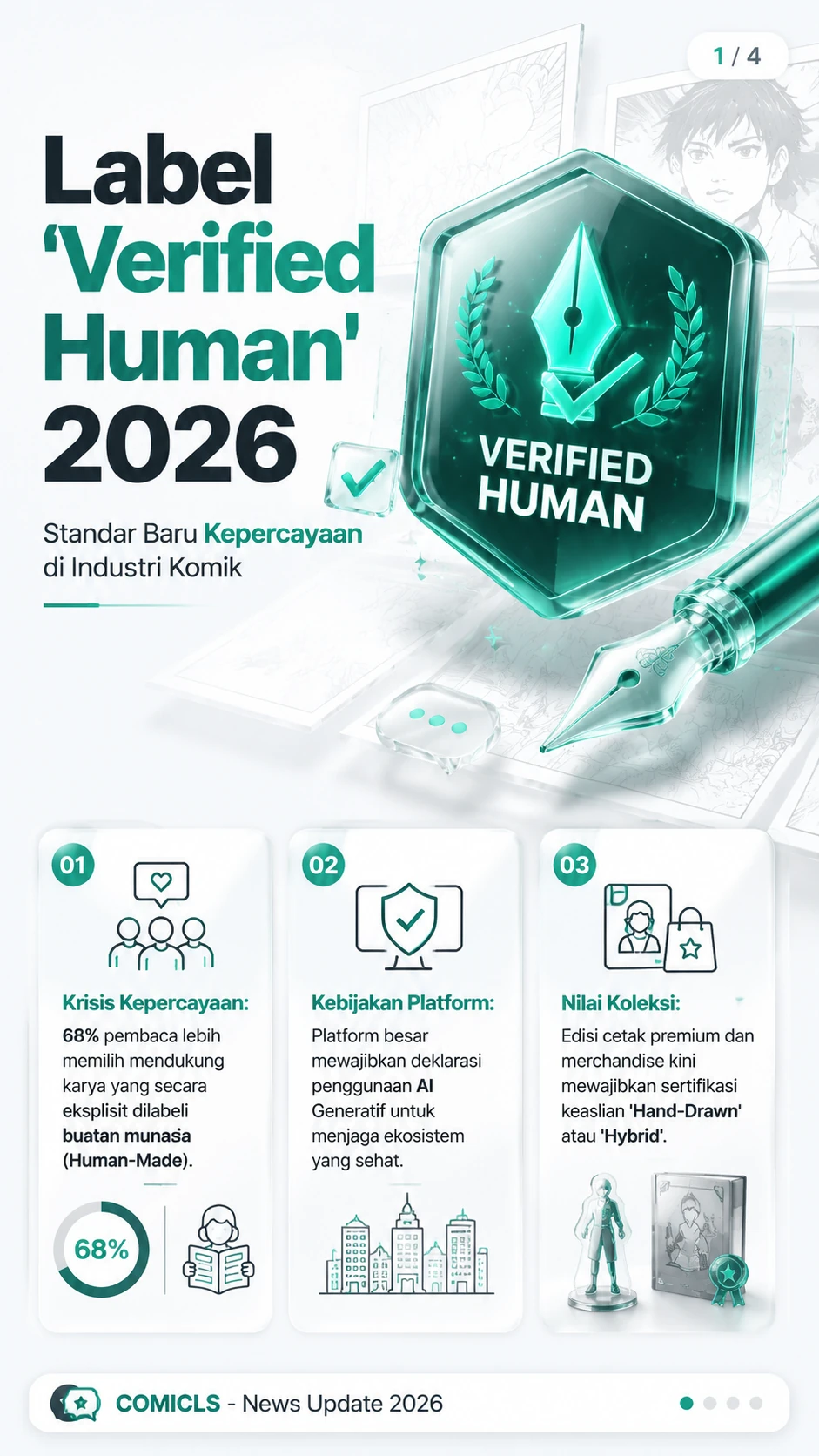 Label 'Verified Human': Standar Baru Transparansi AI di Webtoon 2026