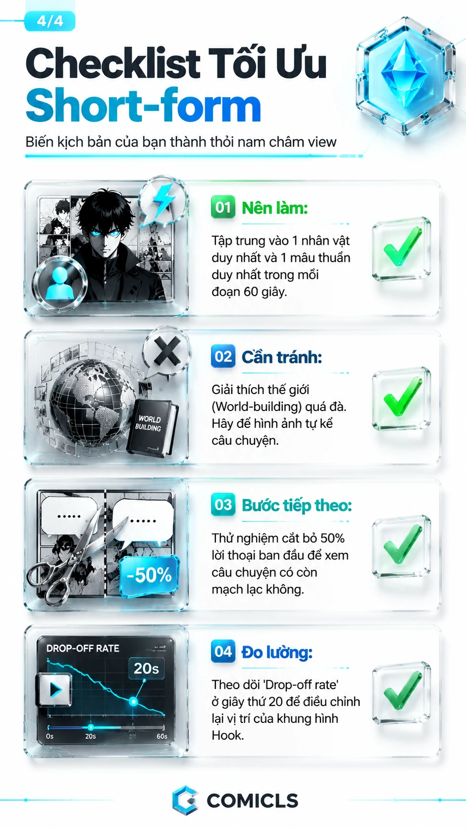Checklist Tối Ưu Short-form