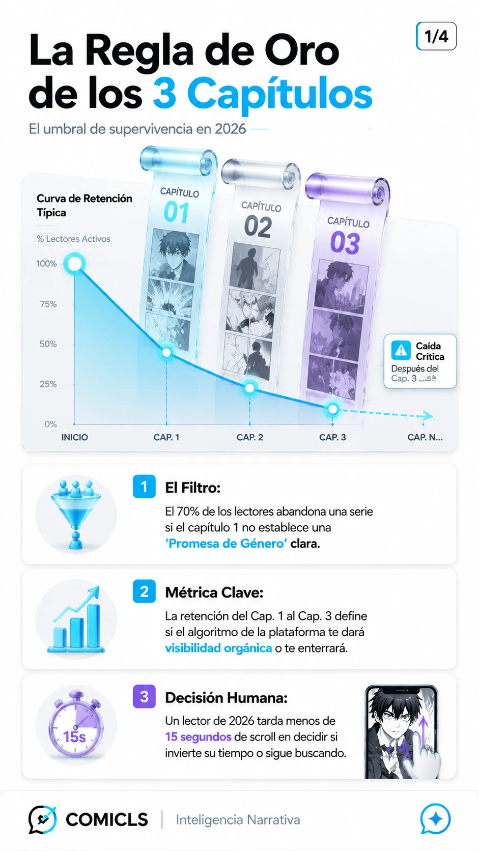 El Gancho de los 3 Capítulos: Estrategia de Retención para 2026