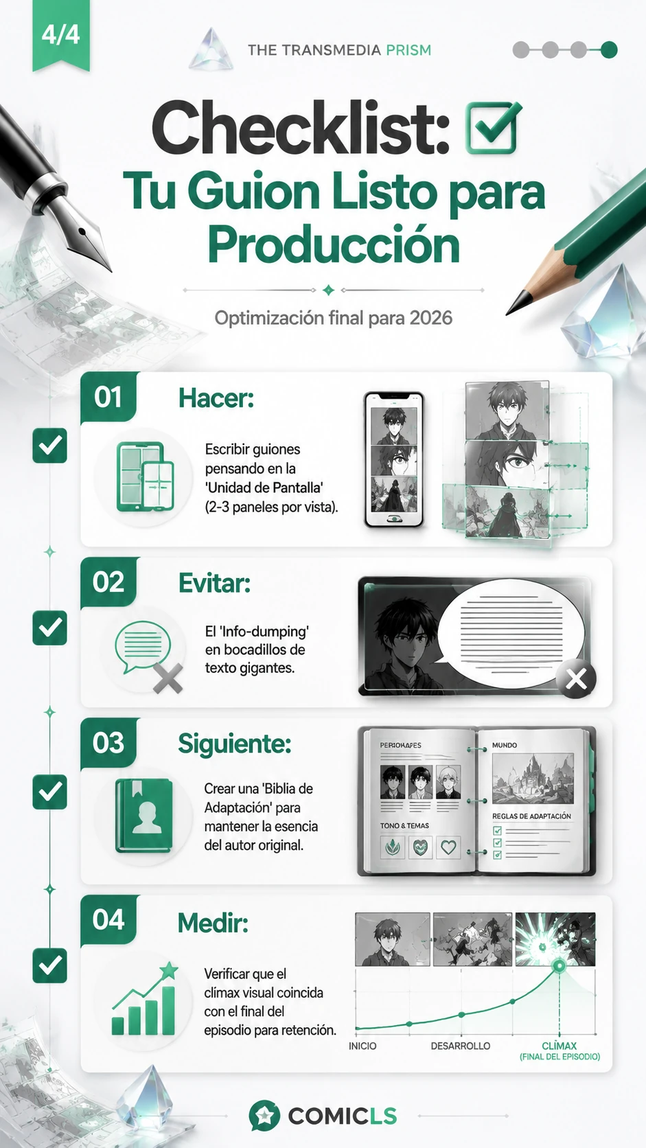 Checklist: Tu Guion Listo para Producción