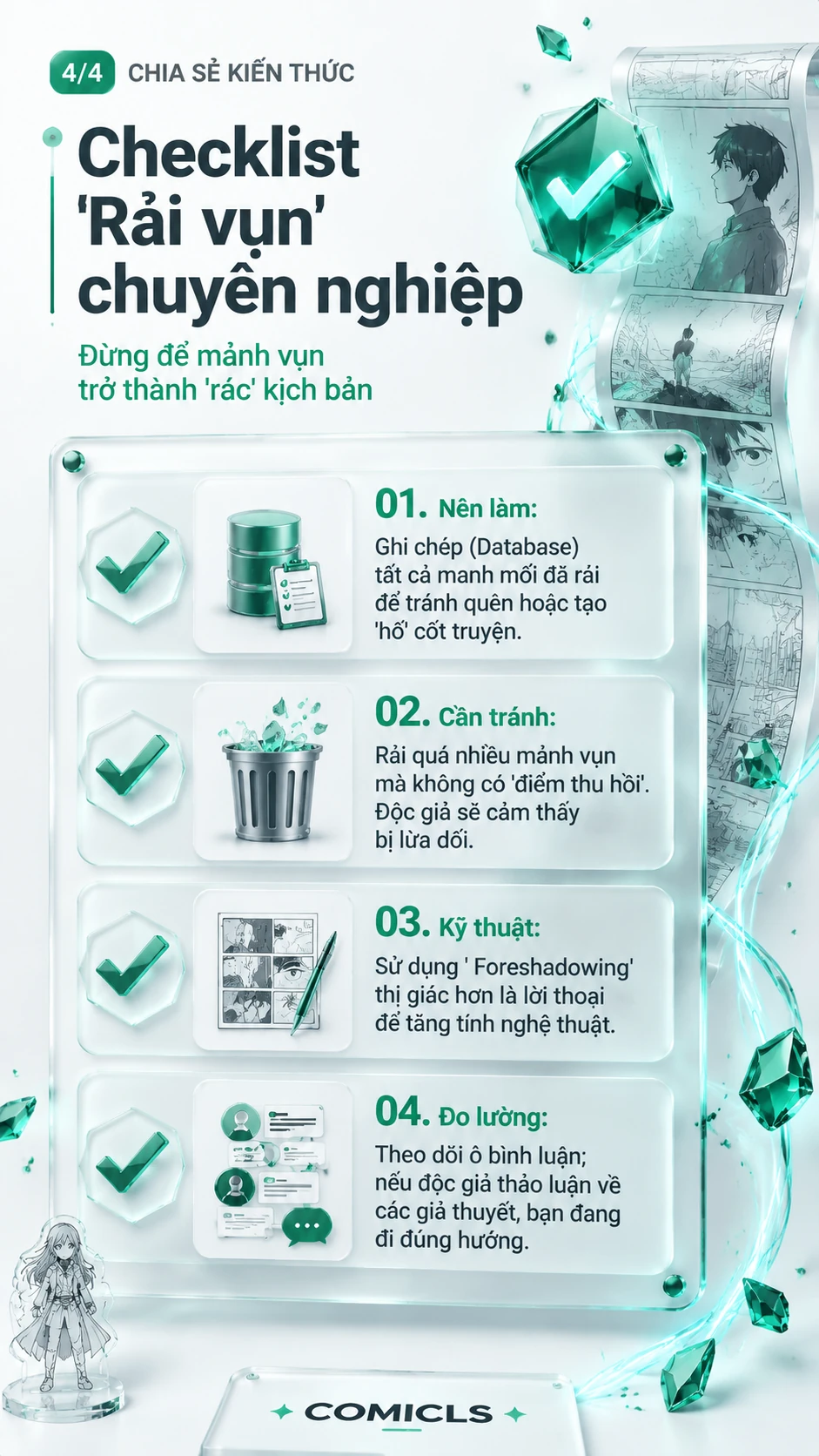 Checklist 'Rải vụn' chuyên nghiệp