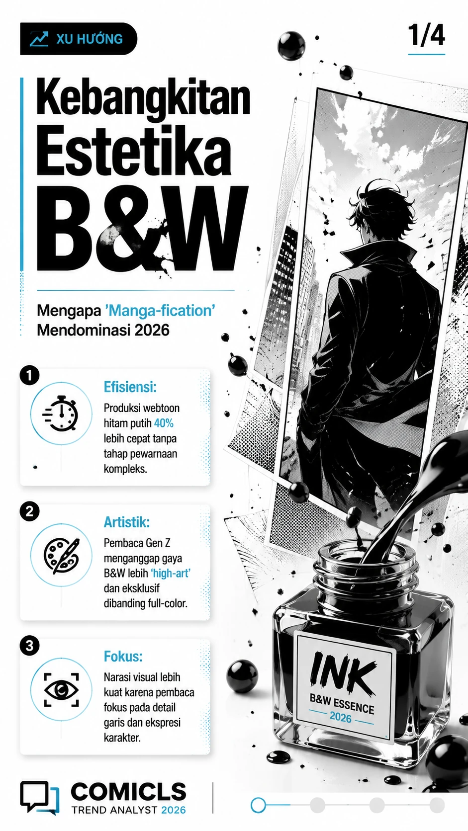 Manga-fication 2026: Alasan Webtoon Hitam Putih Kembali Diminati