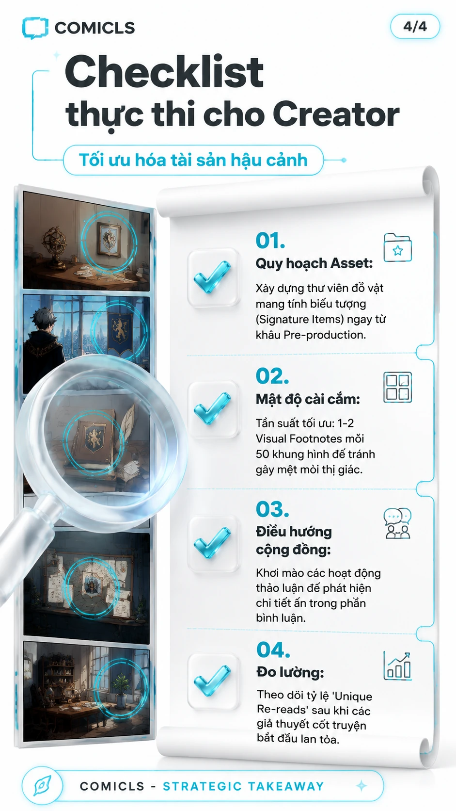 Checklist thực thi cho Creator