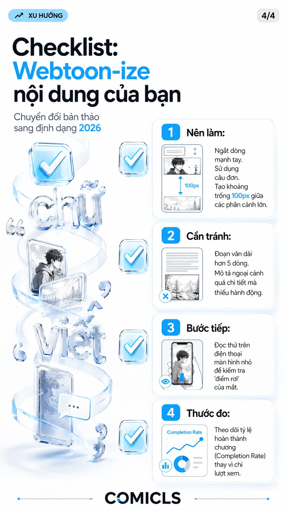 Checklist: Webtoon-ize nội dung của bạn