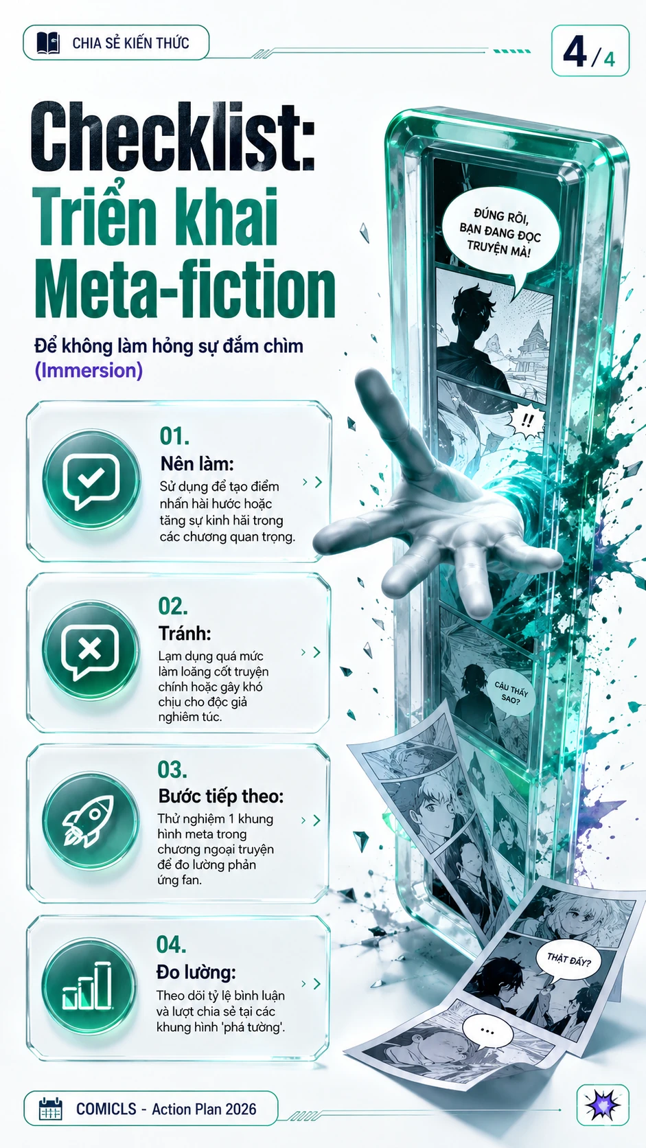 Checklist: Triển khai Meta-fiction