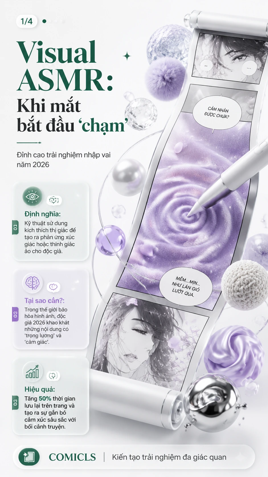 Visual ASMR: Cách Webtoon 2026 đánh lừa mọi giác quan