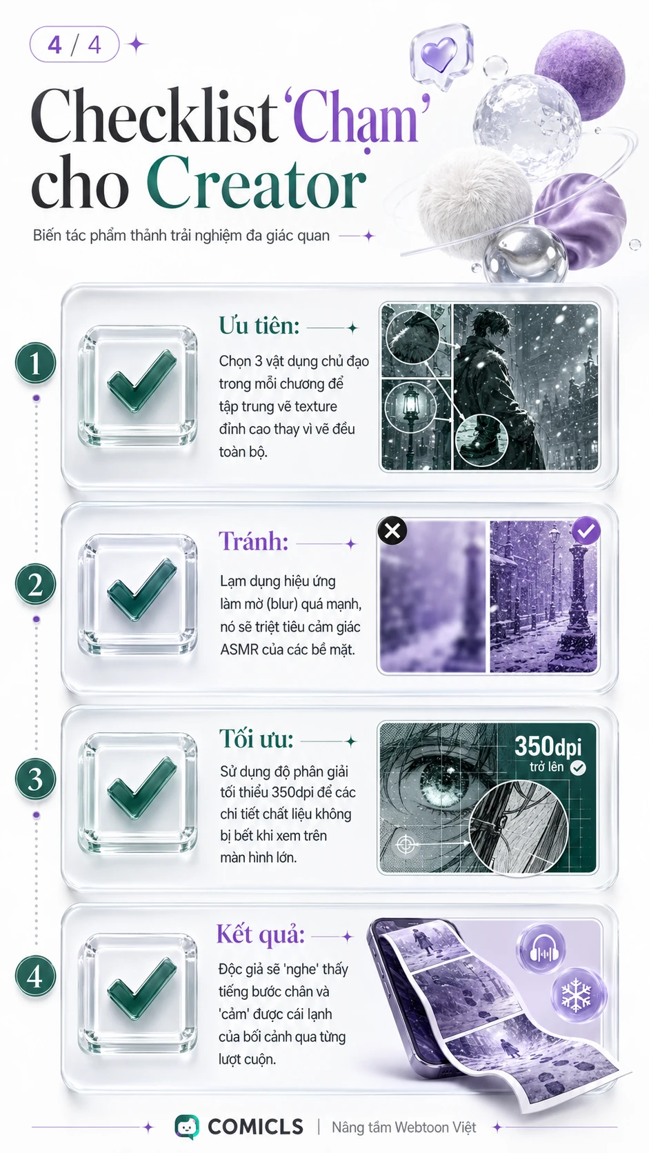 Checklist 'Chạm' cho Creator