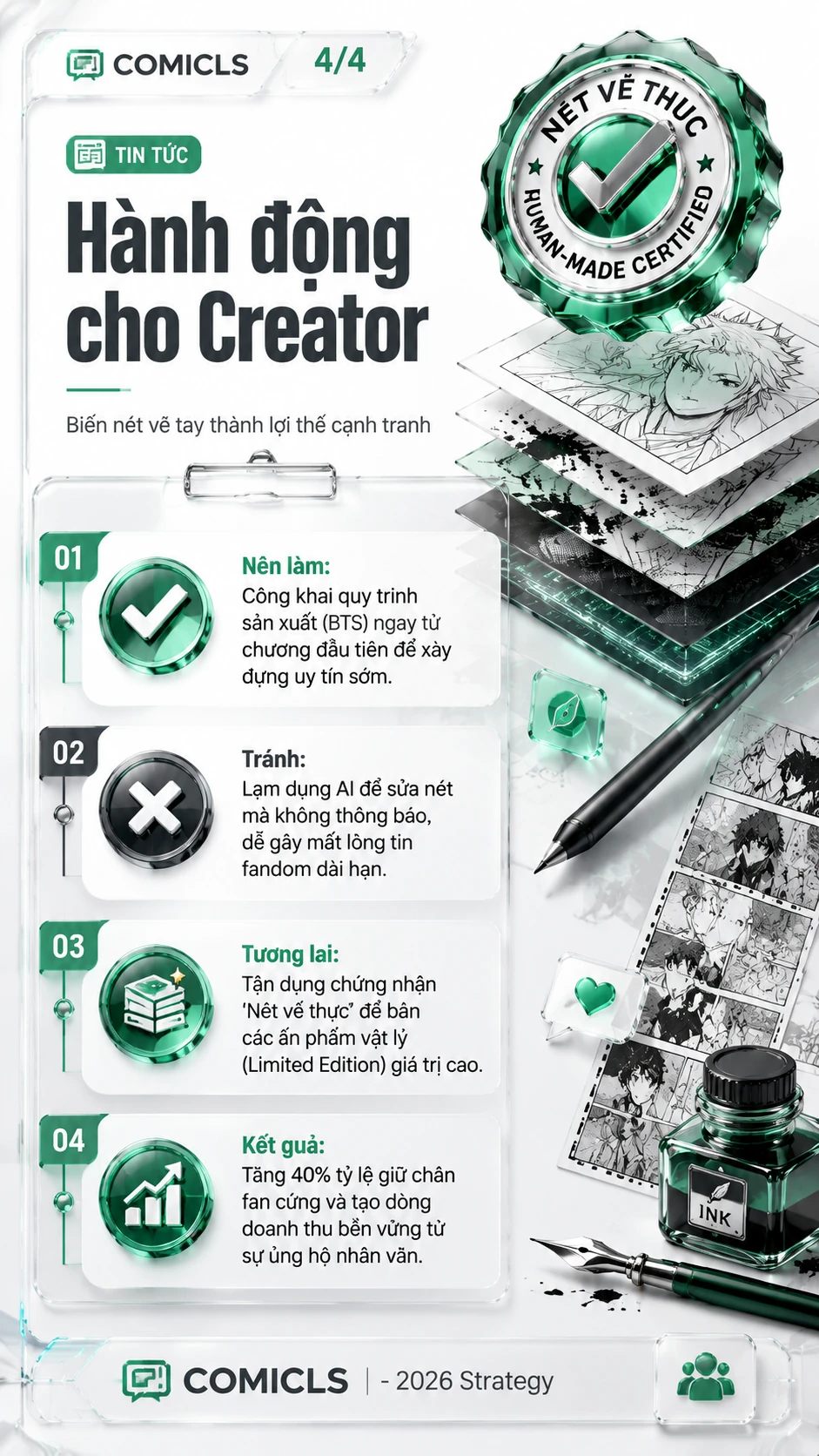 Hành động cho Creator