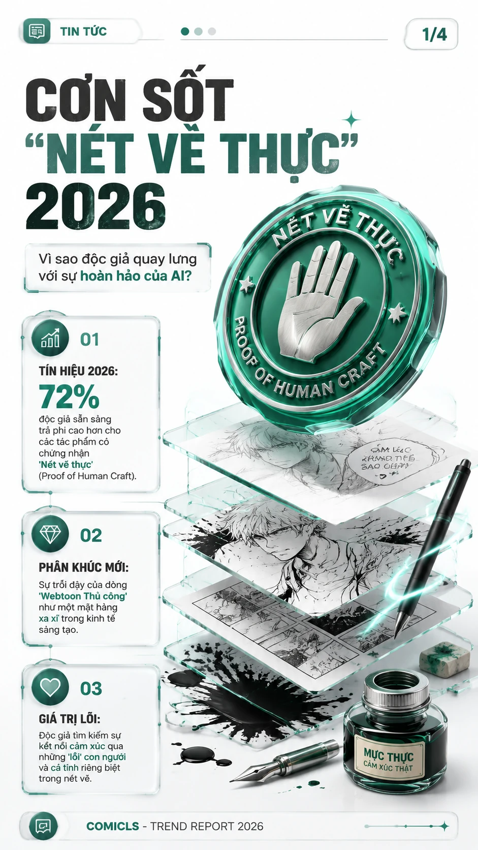 Chứng nhận "Nét vẽ thực": Cách Webtoon 2026 giữ chân fan
