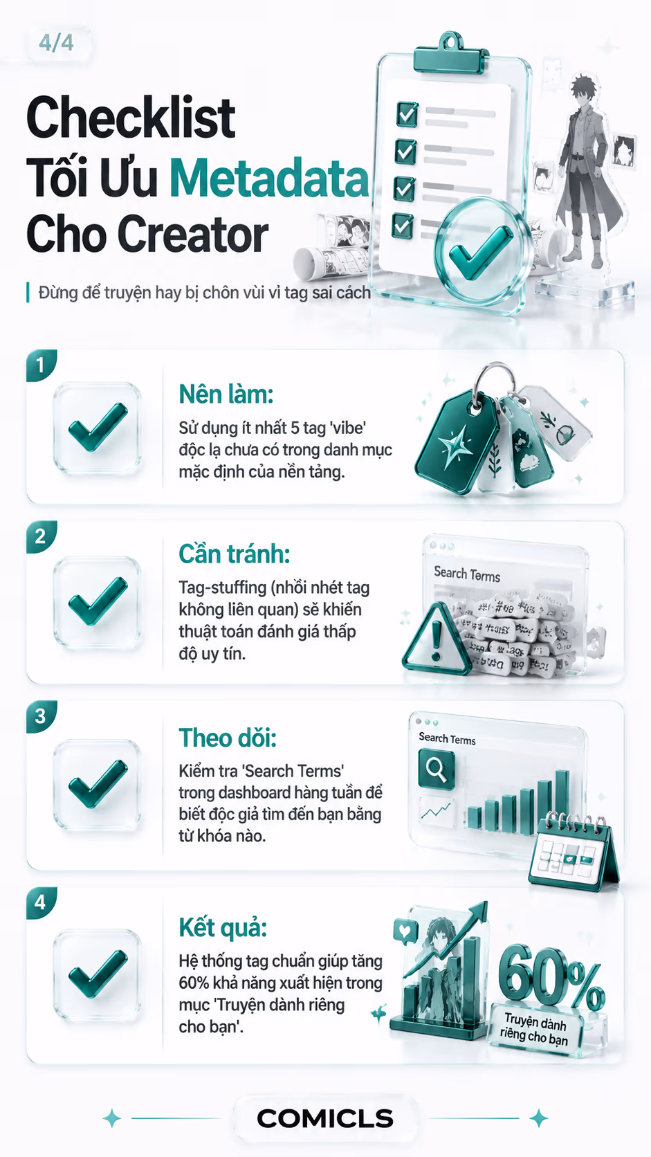 Checklist Tối Ưu Metadata Cho Creator