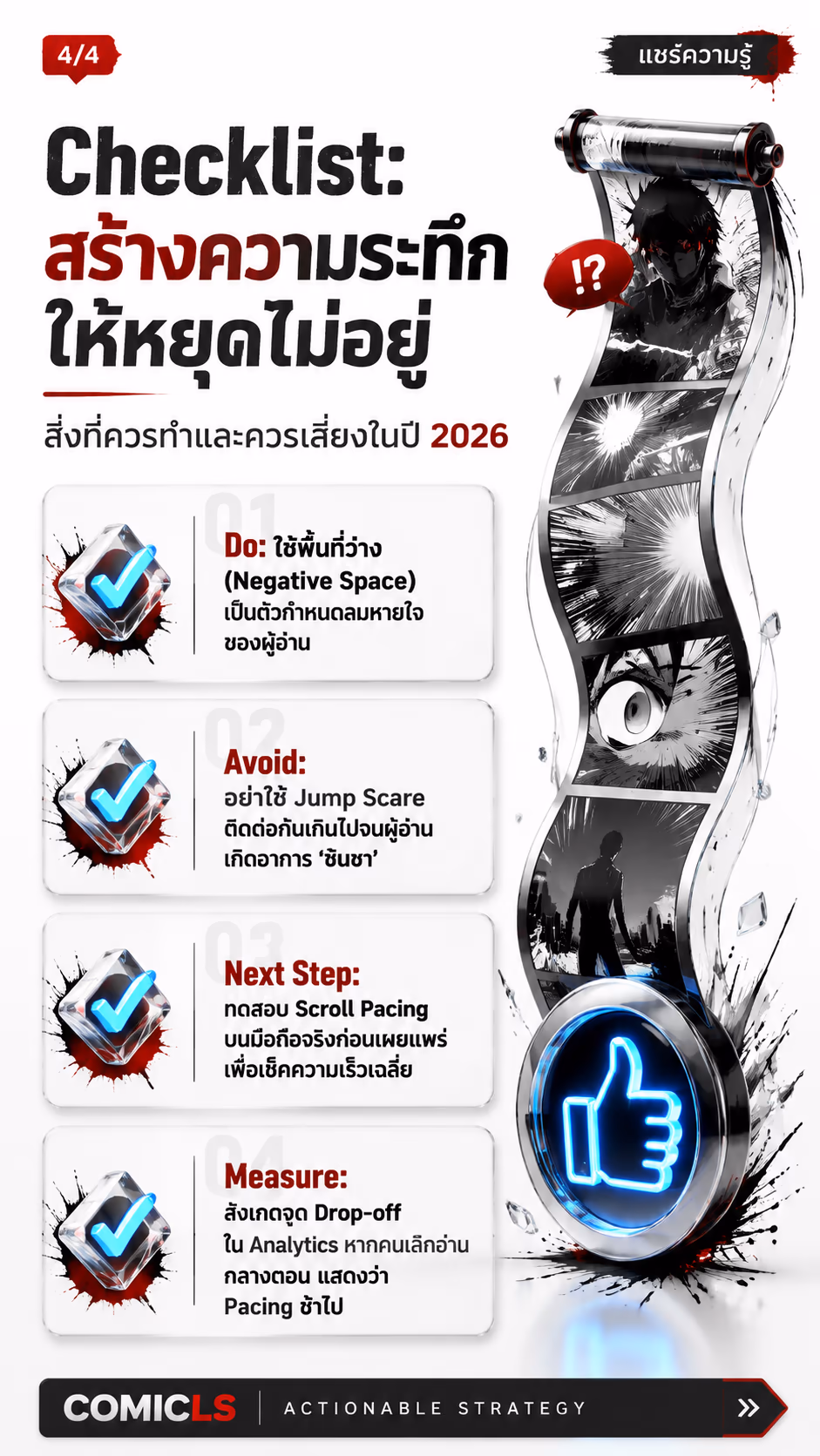 Checklist: สร้างความระทึกให้หยุดไม่อยู่