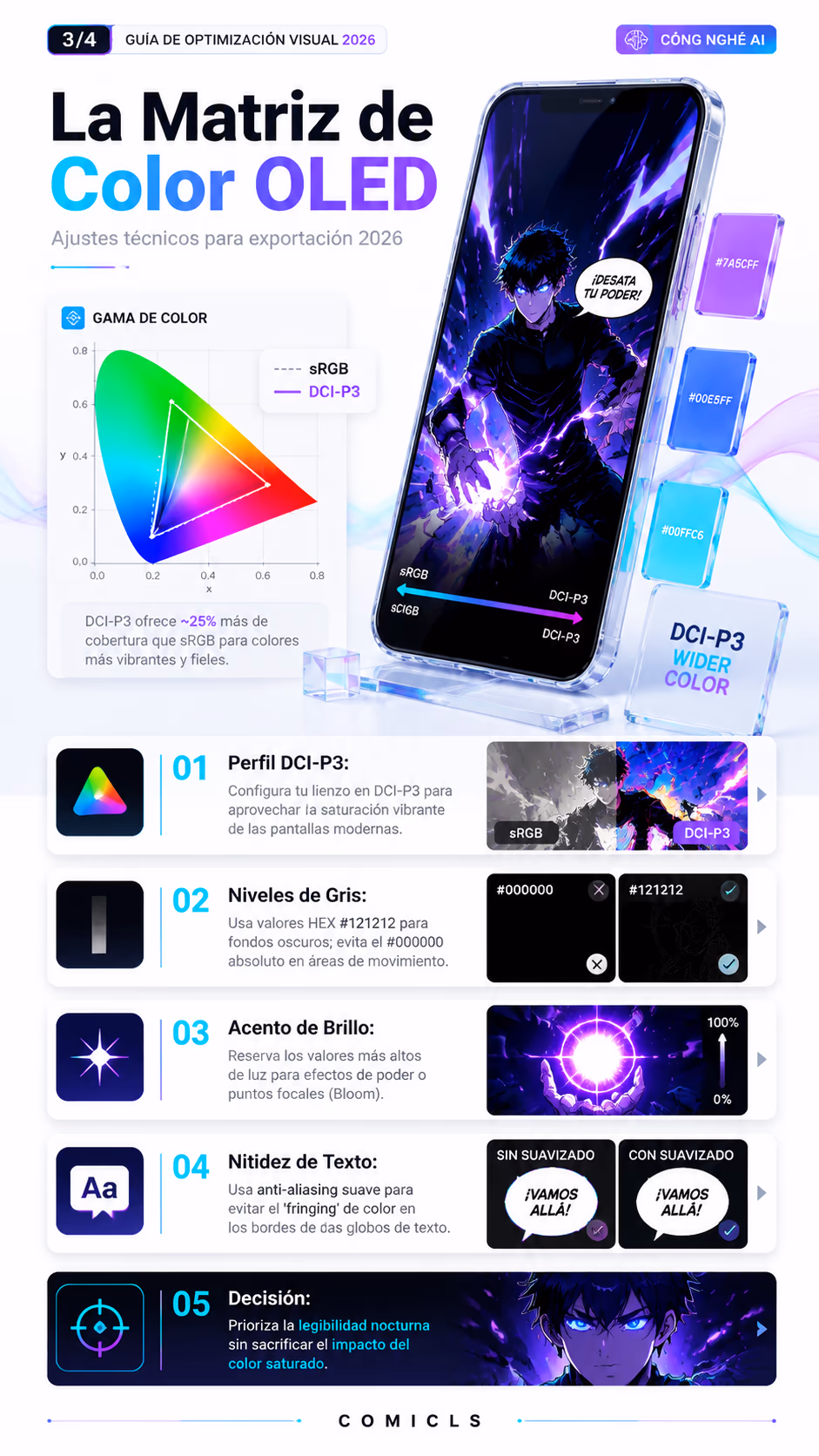 La Matriz de Color OLED