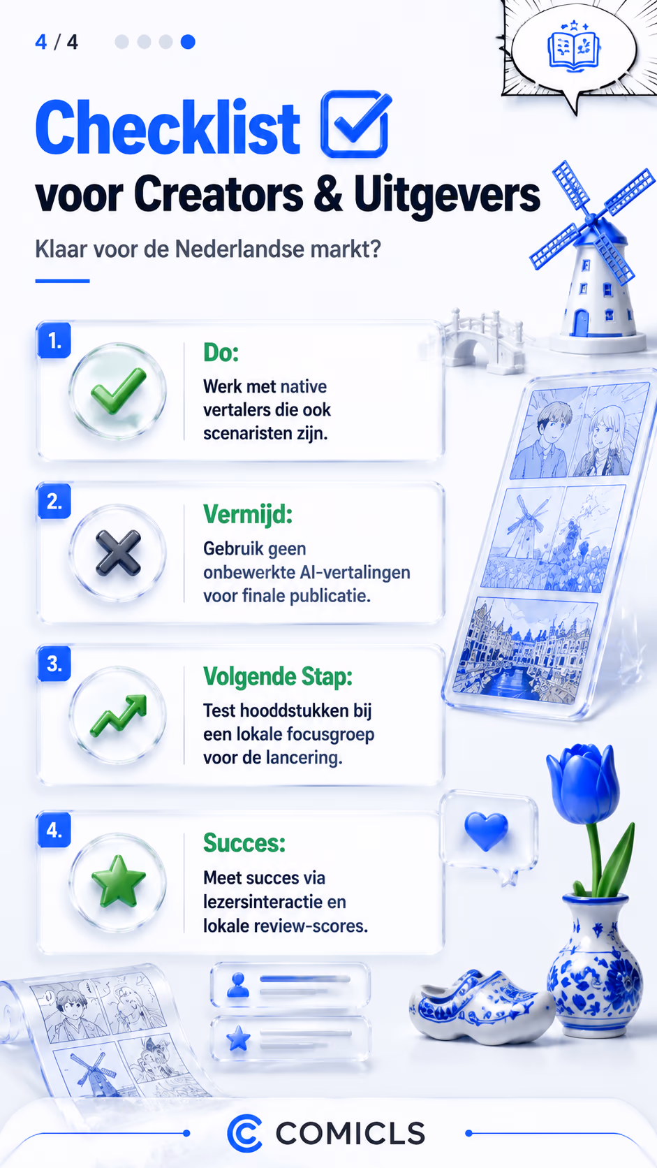 Checklist voor Creators & Uitgevers