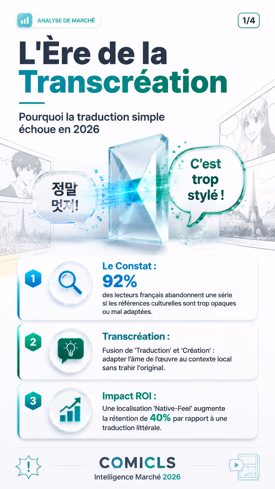 Transcréation : Réussir la Localisation Webtoon en 2026
