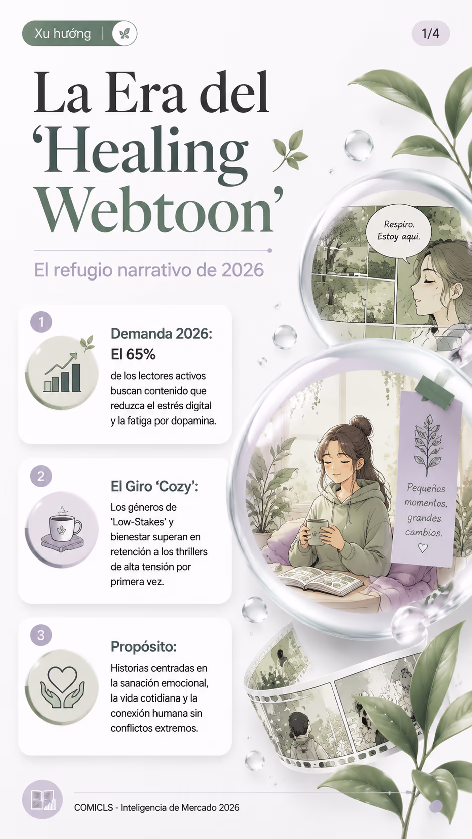 Narrativa de Bienestar: El Auge del 'Healing Webtoon' en 2026