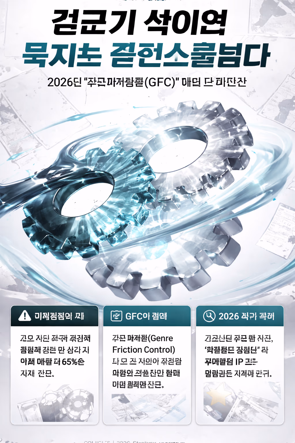 웹툰 ‘장르 마찰력(GFC)’ 제어: 2026년 이질적 장르를 결합하는 고밀도 융합 전략