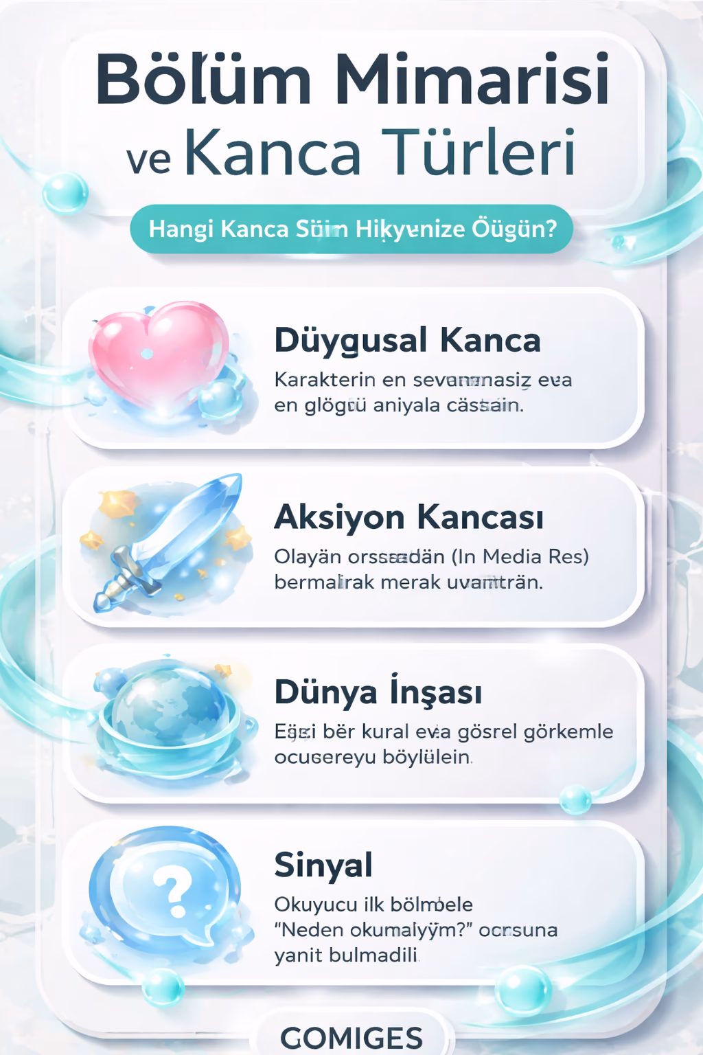 Bölüm Mimarisi ve Kanca Türleri