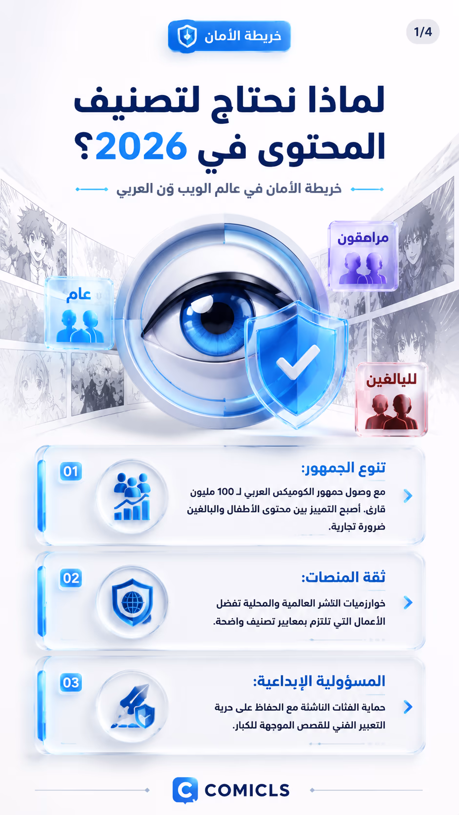 معايير التصنيف العمري للويب تون العربي 2026