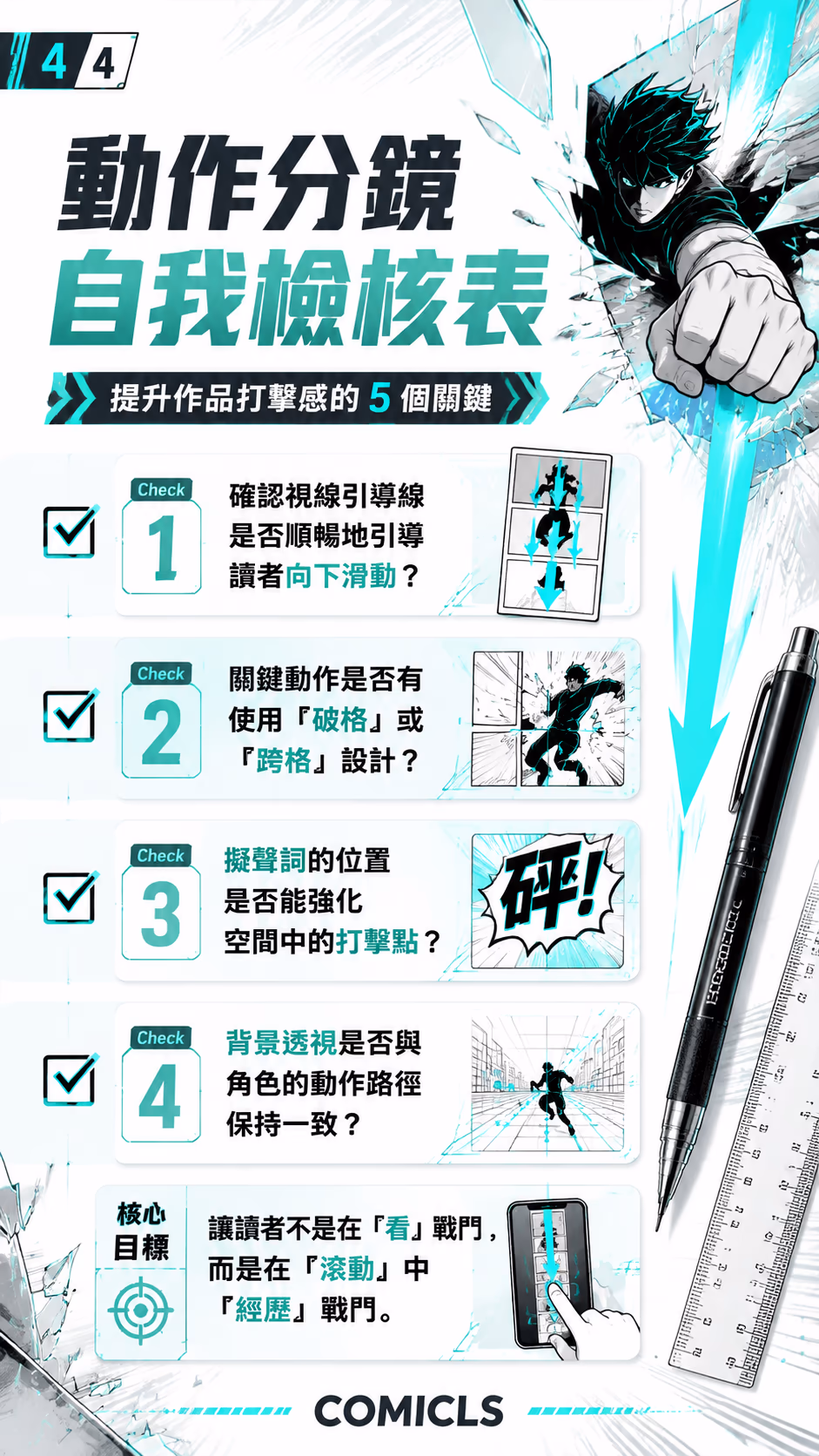 動作分鏡自我檢核表