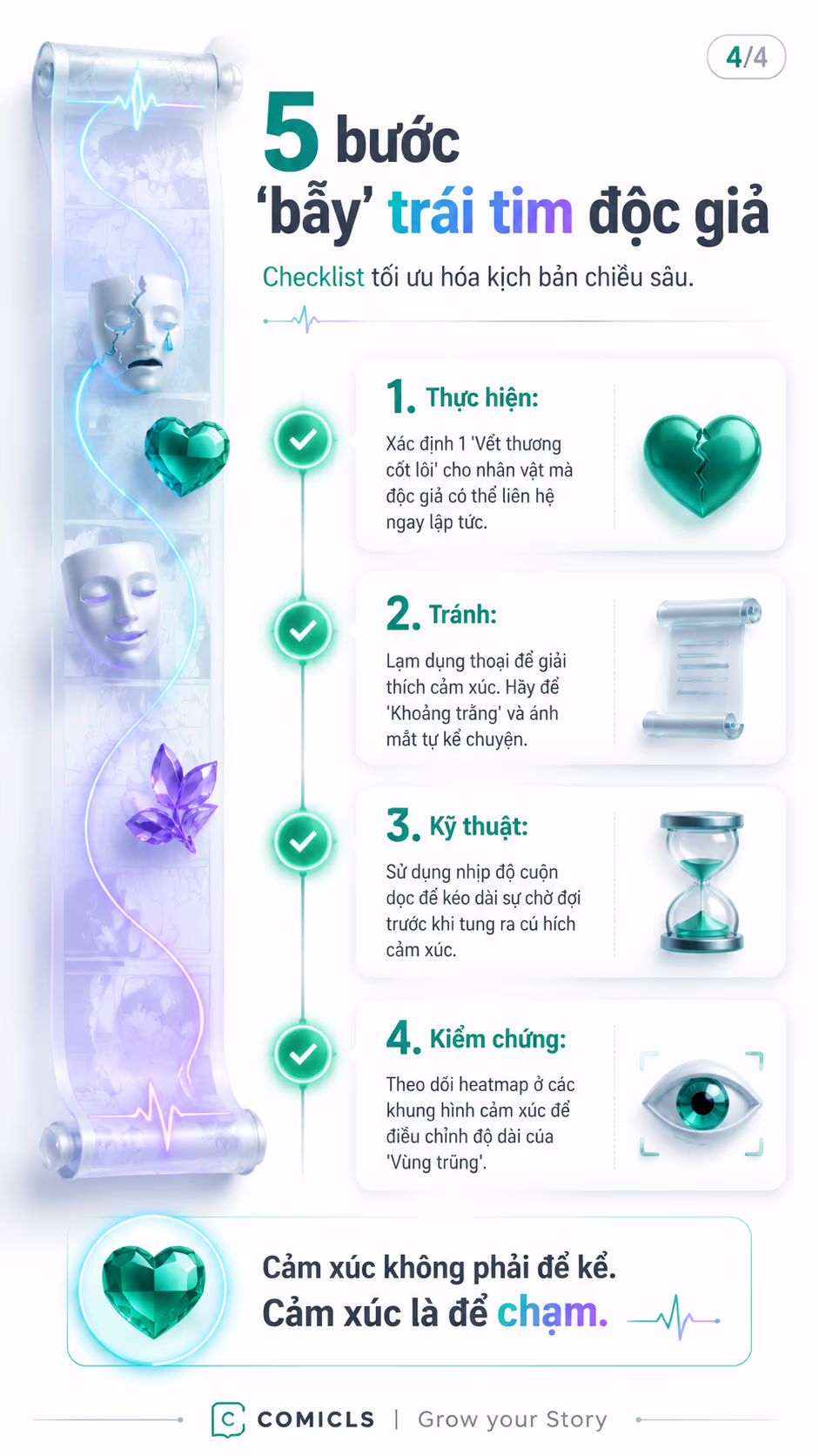 5 bước 'bẫy' trái tim độc giả