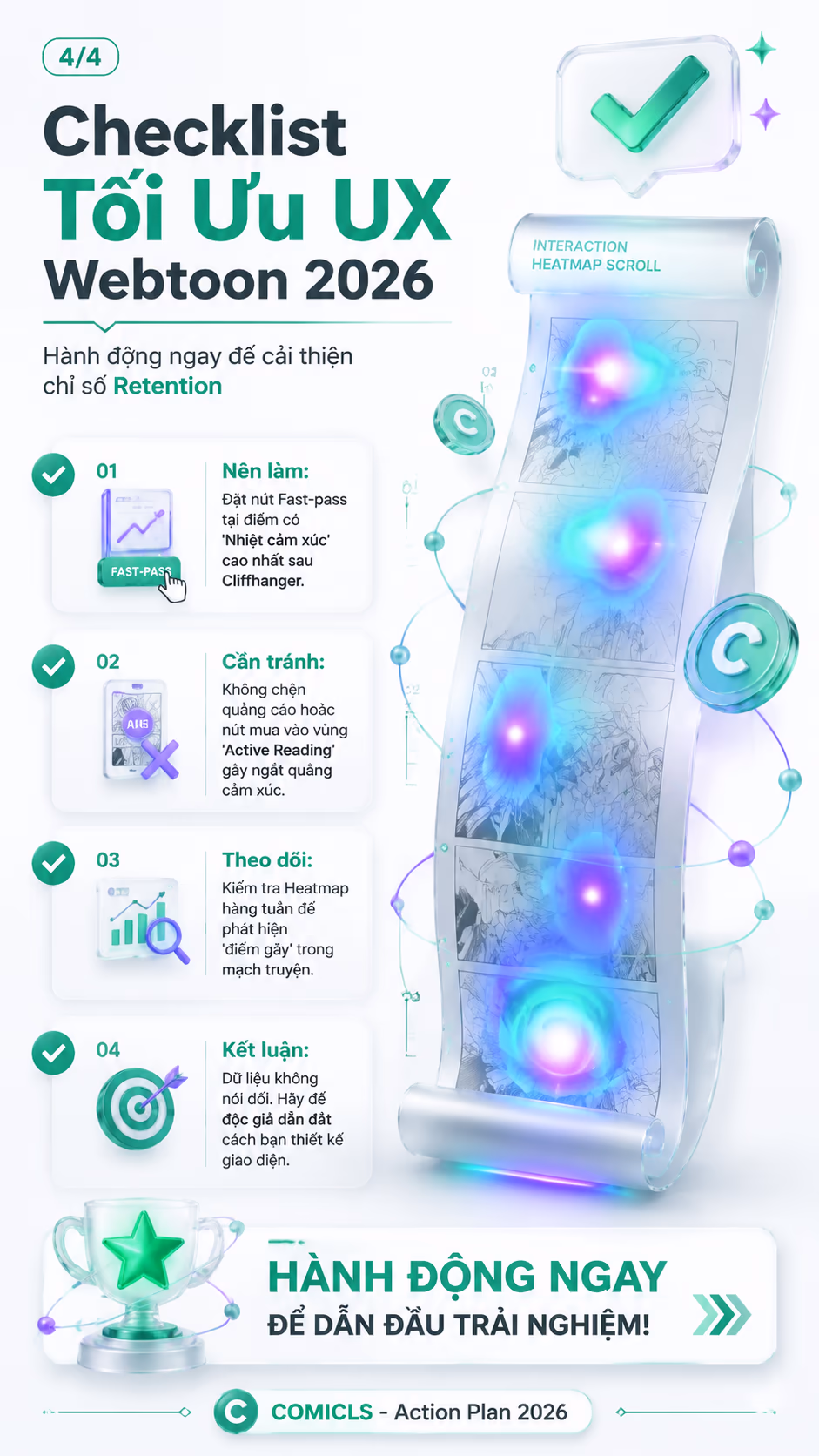 Checklist Tối Ưu UX Webtoon 2026
