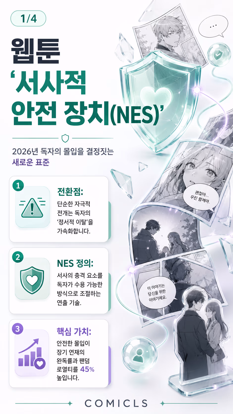 웹툰 ‘서사적 안전 장치(NES)’: 독자의 몰입을 보호하는 2026년형 지능형 콘텐츠 가이드