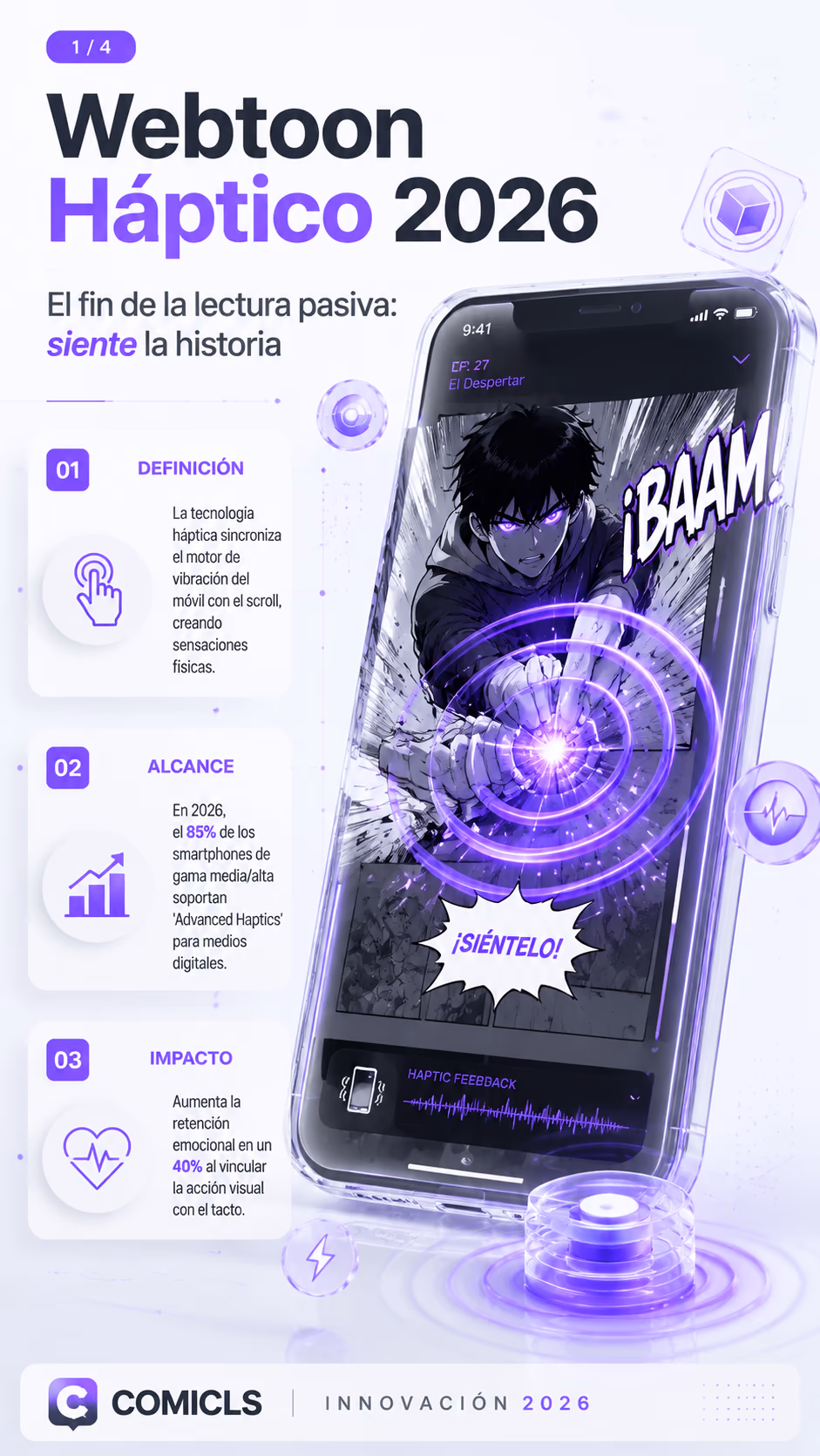 Webtoon Háptico 2026: El Tacto como Nueva Capa Narrativa