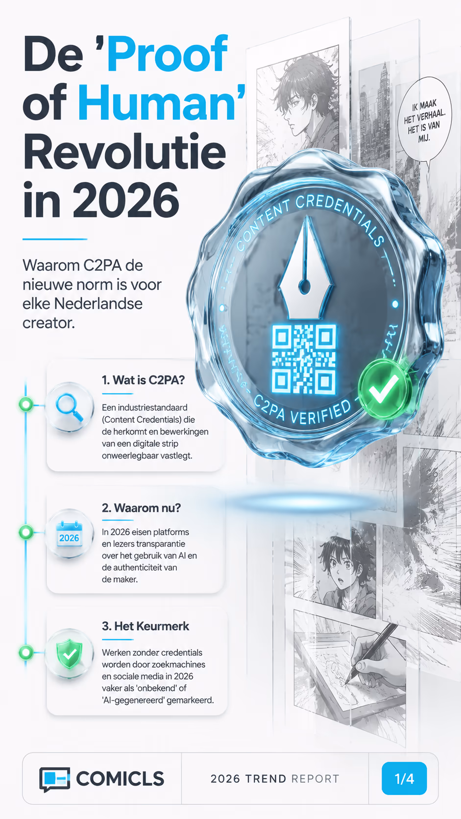 Strip-Authenticiteit: De Nieuwe C2PA-Standaard in 2026