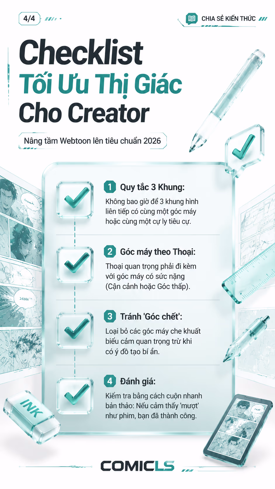 Checklist Tối Ưu Thị Giác Cho Creator