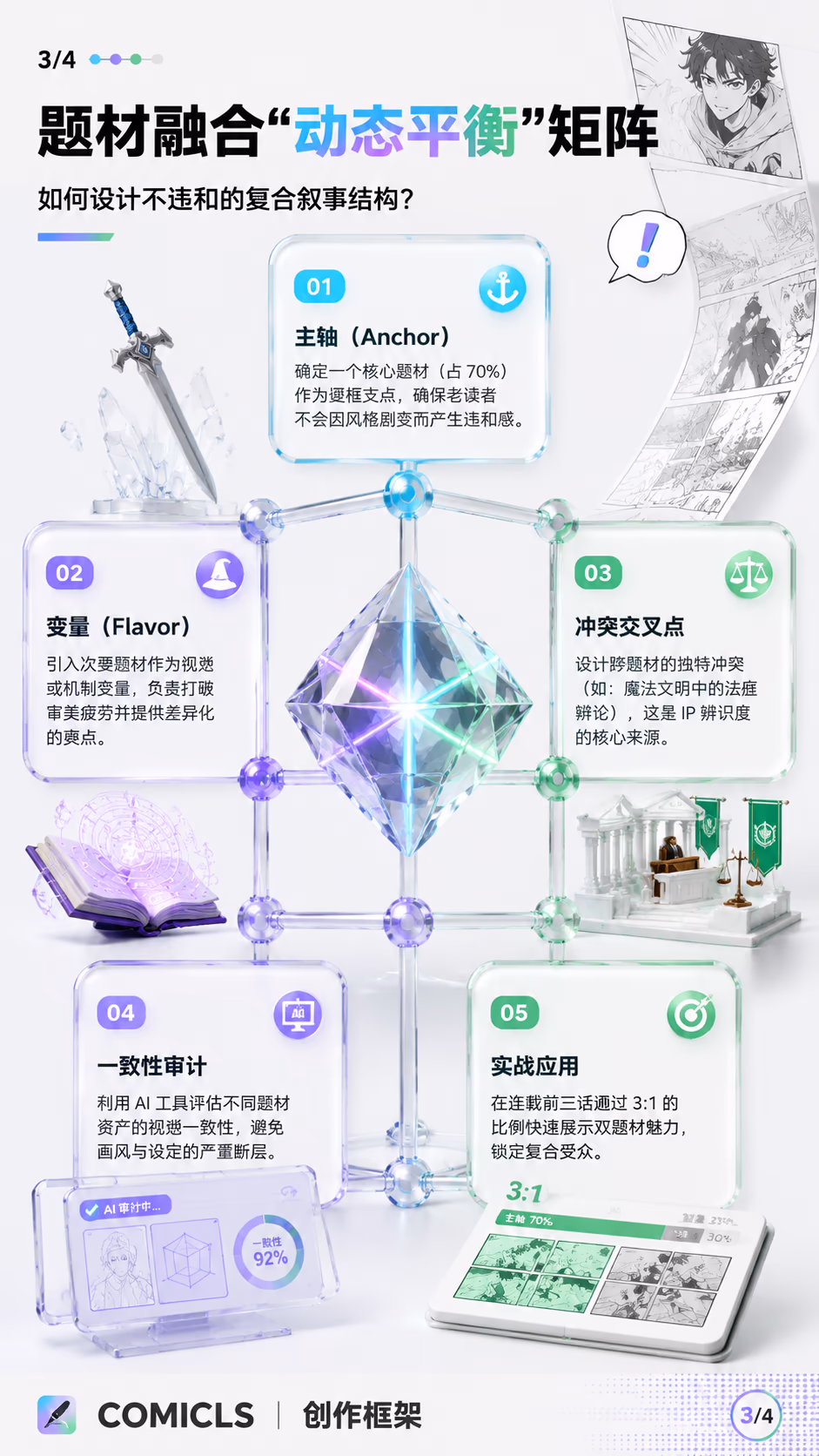 题材融合“动态平衡”矩阵