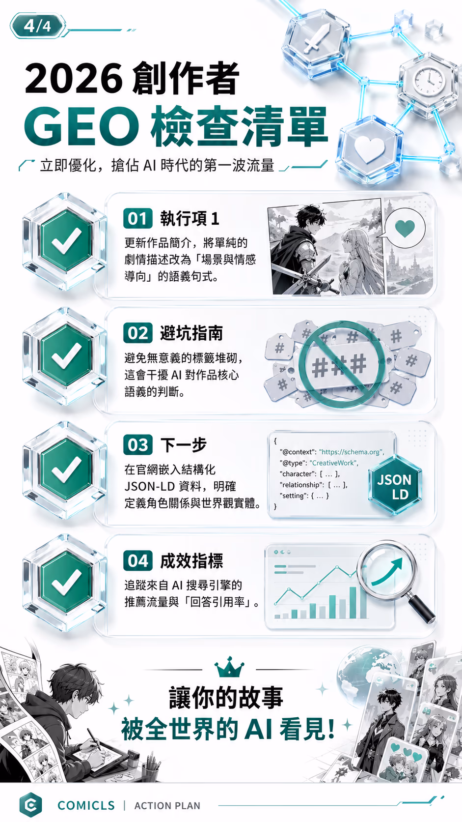 2026 創作者 GEO 檢查清單