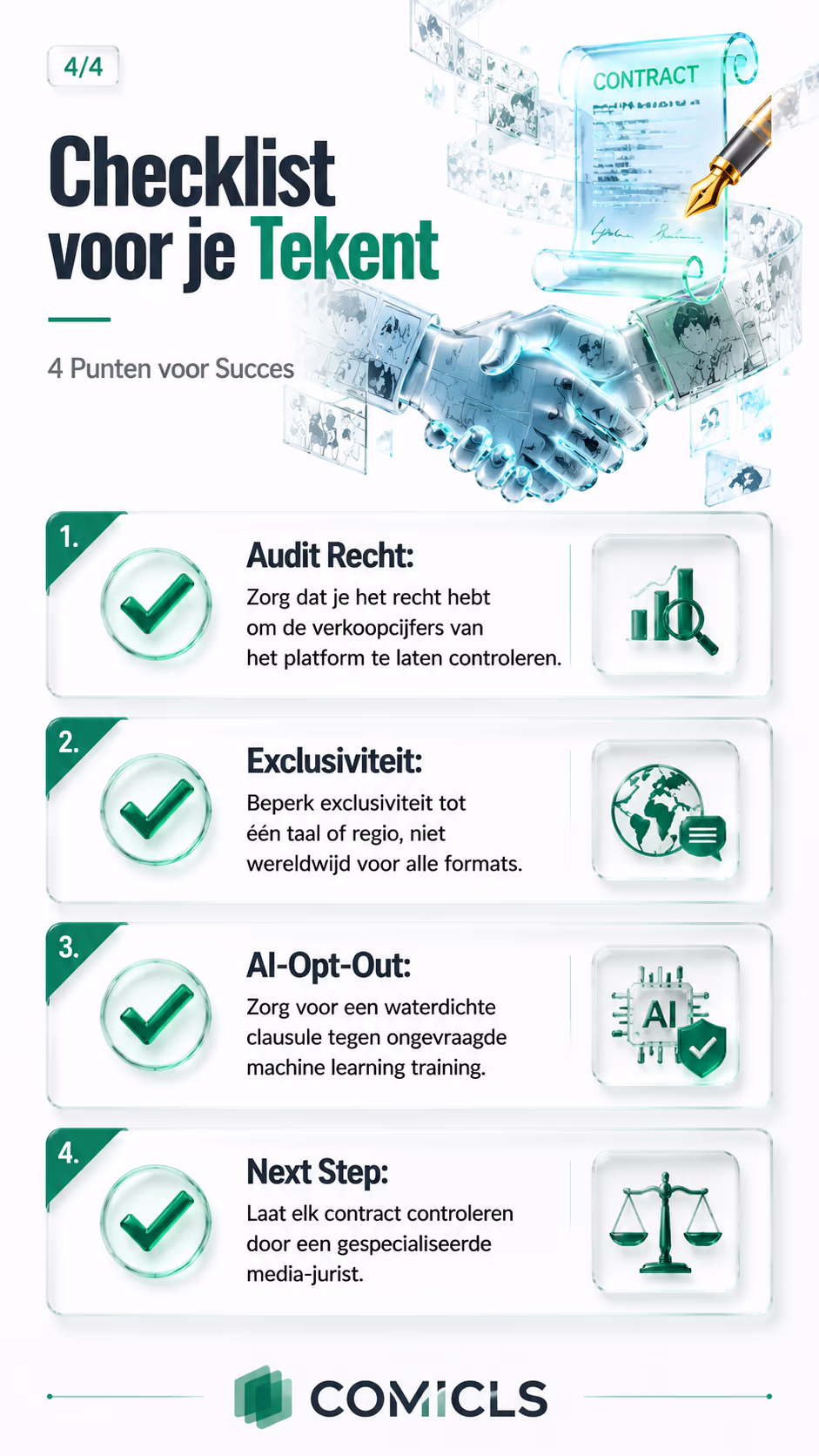 Checklist voor je Tekent