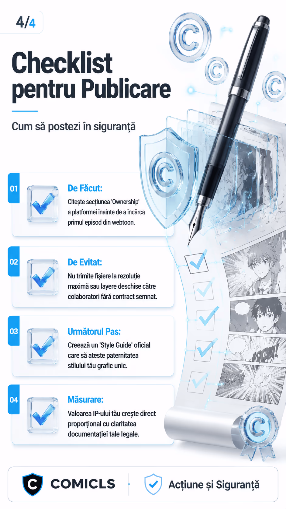 Checklist pentru Publicare