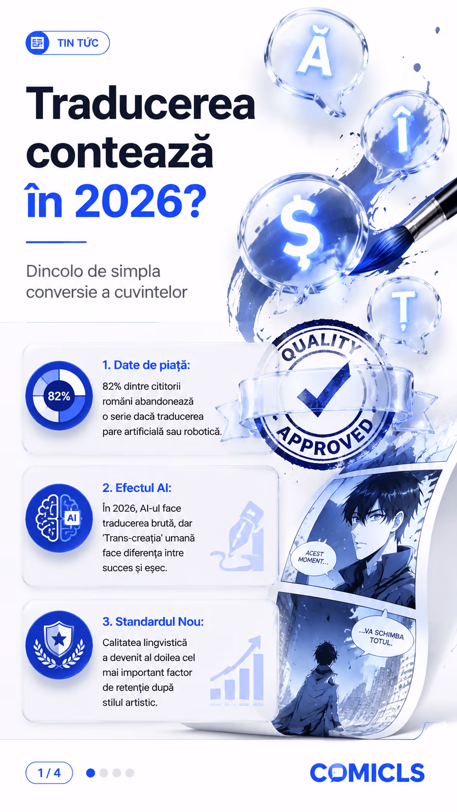 Localizarea Webtoon 2026: De ce calitatea bate viteza