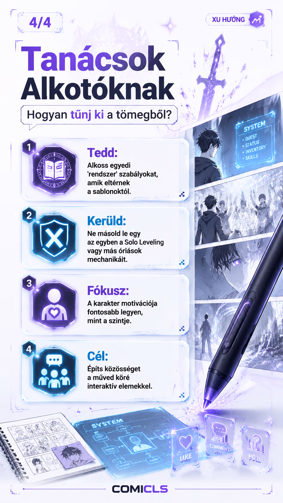 Tanácsok Alkotóknak
